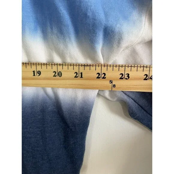 CALVIN Klein Women's Monogram Logo Tie Dye Block Hoodie in Blue Size S - Picture 6 of 8